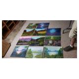 Oil paintings by Ann Shoot Baset.