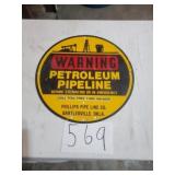 METAL PETROLEUM SIGN