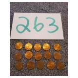 15) 1/4 CENT EFFINGHAM, IL TAX TOKENS