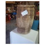 ANTIQUE WOOD BARRELL 28 1/2" TALL