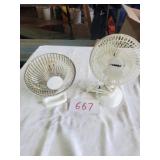 2 DESK FANS