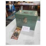 LOCKING METAL CARRYING FILE CABINET