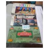 BATTLESHIP, LIFE, & CASEYOPOLY GAMES