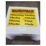 METAL DOUBLE SIDED HANDYMAN SIGN