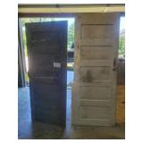 OLD DOORS 32 X 83 1/2 & 30 1/2 X 74 3/4