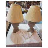 LAMPS, ONE SHADE HAS A CRACK