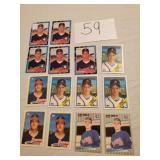JOHN SMOLTZ & TOM GLAVIAE ROOKIE CARDS