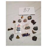 MILITARY ABRAHAM LINCOLN & OTHER PINS