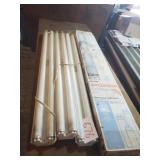 WORKSHOP LIGHTS & FULL BOX OF BULBS