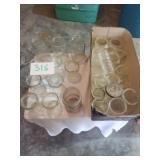 GLASS JARS, SOME OLD