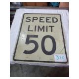 24 X 30 SPEED LIMIT METAL SIGN
