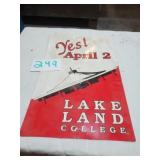 CARDBOARD LAKELAND SIGN, ROUGH