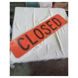 36 X 9 METAL CONSTRUCTION SIGN