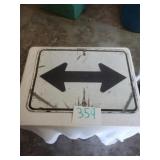 ARROW METAL SIGN