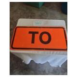 METAL CONSTRUCTION SIGN