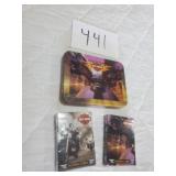 HARLEY DAVIDSON PLAYING CARDS WITH TIN