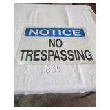 NOTICE 20 X 14 METAL SIGN