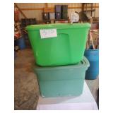 2) TOTES W/LIDS