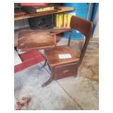 ANTIQUE CHILDS SCHOOL DESK