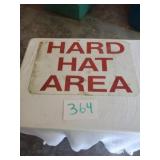 METAL HARD HAT SIGN