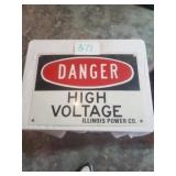 METAL DOUBLE SIDED DANGER SIGN