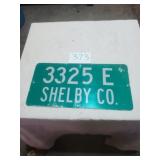 METAL STREET SIGN SHELBY CO