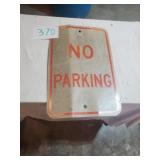 METAL STREET SIGN NO PARKING