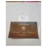 AMERICAN DAIRY ASSOCIATION METAL SIGN