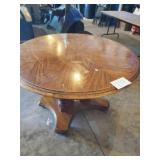 OLD WOOD PEDESTAL DINING TABLE
