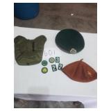 CANTEEN HOLDER, GIRL SCOUT ITEMS