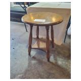 26" HIGH WOOD ACCENT TABLE