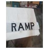 RAMP 36 X 9 METAL SIGN