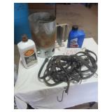 CHARCOAL STARTER, LIGHTER FLUID, OIL