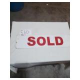 DOUBLE SIDED 24 X 5 METAL SIGN