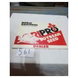 PLASTIC AGRI PRO SEED DEALER SIGN