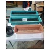 PLANTER BOXES, 1 IS CRACKED