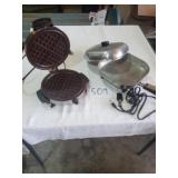 WAFFLE MAKER & ELECTRIC SKILLET