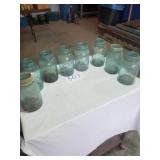8) BLUE BALL MASON JARS