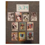 10) LOU BROCK BASEBALL CARDS