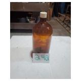 BIG BROWN GLASS BOTTLE