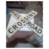 METAL RAILROAD SIGN