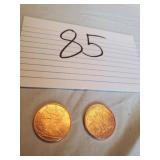 COPPER LIBERTY 1/4 OZ .999 FINE