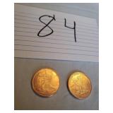 COPPER LIBERTY 1/4 OZ .999 FINE