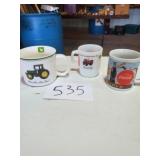 JOHN DEERE, IH, & COCA COLA CUPS