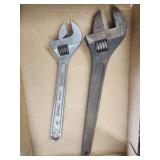 Matco 15" & Award 12" adjustable wrenches.