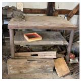 Allied 6 Vice w metal work Station 50 x 36 x 36