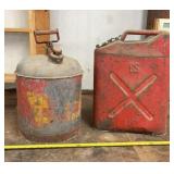 MetalGas Cans  includes US Army Red  Gas Tank,