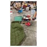 Camping supplies , Coleman fold hi stand , cot