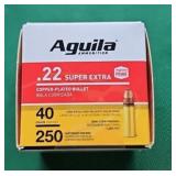 Auguila .22 Super Extra 40gr. QTY. 250