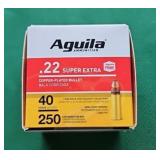 Auguila .22 Super Extra 40gr. QTY. 250